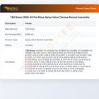 T&S Brass 2856-40 Pre Rinse Spray Valve Chrome Bonnet  Assembly