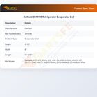 Delfield 3516116 Refrigerator Evaporator Coil
