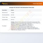 Insinger D2-534 5/8" DIA Dishwasher Pump Seal