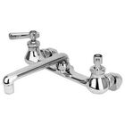 Chicago Faucet 540-LDL12ABCP Wall-Mounted Manual Sink Faucet 8" Center 12" Spout