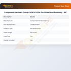 Component Hardware Group CHGK50Y004 Pre-Rinse Hose Assembly 44"