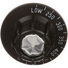 Montague 1977-1 Range Flat Down Thermostat Knob For Oven Dial 2-1/2" DIA LOW-250-500&deg;F Mount .290" Position Flat at