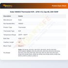 Duke 149403 Thermostat KXP , 3/16 X 12, Cap 48, 200-500F