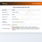 American Range 10240 Pilot Tube