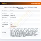 Hatco 2.19.081.00 Green Lighted Rocker Switch W/ 4 Tab Terminals, 16A/250VAC