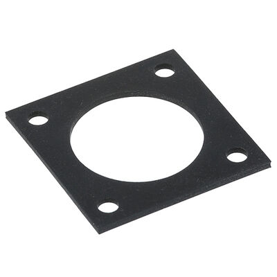 Cleveland 07128 3" SQ Black Rubber Flange Gasket, 2.25" Mount Hole Centers