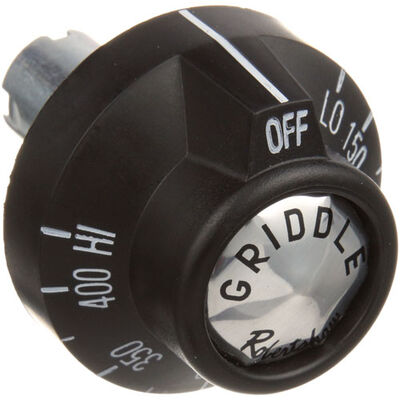 Southbend 1179997 Range Griddle Thermostat Knob Black  off-Low-400&deg;F Notch Down