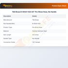 T&S Brass B-0044-H2A Flexible Hose Stainless Steel 44"