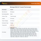 Montague B42A 30" Coaxial Thermocouple