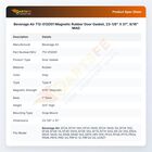 Beverage Air 712-012D01 Refrigerator Magnetic Rubber Door Gasket 23-1/8" X 31" 9/16" MAG