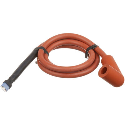 Vulcan Hart 00-844130-00001 30" Ignition  Red Cable W/ 90 Deg Spark Plug Boot & Encapsulated Push-On Connector