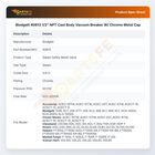 Blodgett 40613 Safety Relief Valve 3/4" MNPT 50 PSI