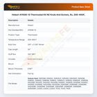 Hobart 411506-13 Thermostat Kit W/Knob & Screws 200-400&deg;F RX