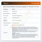 Bakers Pride AS-M1221A Oven Gas Pressure Regulator 11" WC ADJ 8" To 12" WC