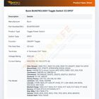 Bunn BU40763.0001 Toggle Switch 1/2 DPST