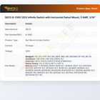 SECO 8-3100 120V Infinite Switch with Horizontal Palnut Mount, 5 AMP, 3/16"