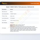Baxter 1-1000V7-0027L 3" DIA Lamp Lens, 2-3/8 Screw On