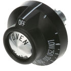 American Range 10484 BJ Oven Thermostat Knob 1-15/16" DIA, OFF-LO-250-500, Mount 11/16" DIA, Notch Position Up, 7/8" Protrusion