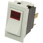 Hobart 411496-B4 SPST Lighted Rocker Switch, Fits 7/8" X 1-1/2" Hole,ON/OFF