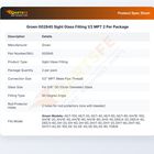 Groen 002845 Sight Glass Fitting 1/2 MPT 2 Per Package