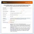 Hobart 426505-00018 1/4" X 18 " Flex Tube Kit W/ Fittings for Gas & Pilot Lines,1 Flex Tube, Compression Nuts, 1Male Breakaway Fitting