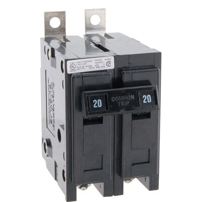 Allpoints 2531411 Circuit Breaker , 20 Amp,2 Pole