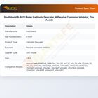 Southbend 8-6011 Boiler Cathodic Descaler, A Passive Corrosion Inhibitor, Zinc Anode