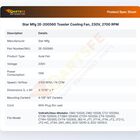 Star Mfg 2E-200560 Toaster Cooling Fan, 230V, 2700 RPM