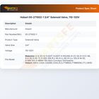 Hobart 00-271002-1 Solenoid Valve 3/4" 110-120V