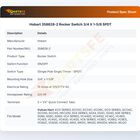 Hobart 358628-2 Rocker Switch 3/4 X 1-5/8 SPDT