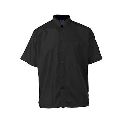 Allpoints 2126BKBKL KNGLg Active Chef Shirt Mens Black SS