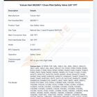 Vulcan Hart 962067-1 Oven Pilot Safety Valve 3/8" FPT