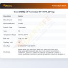 Groen 013482 KX Braising Pan Thermostat 100-450&deg;F 36" CAP