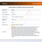 Garland F826-1177 Safety Thermostat 425&deg;F