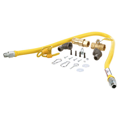 Dormont 34S0289-48 Gas Hose Kit W/Gas Ball Valve 1/2" X 48"