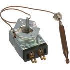 Wells 2T-38936 Thermostat K 60-250 TEMP 3/8" X 4-1/2" BULB 2-3/8" DIA Knob  Flat-Up 187" MOUNT  14" CAP