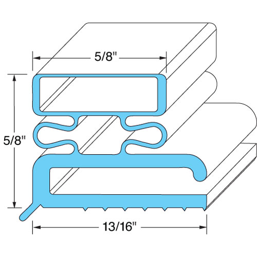 Tri-Star ER-04505-00 Door Gasket 23 1/2" X 59 1/2"