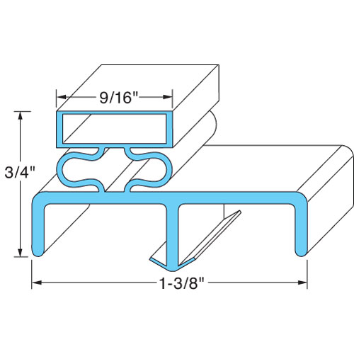 Victory 50356401 Door Gasket 25" X 62-1/4"
