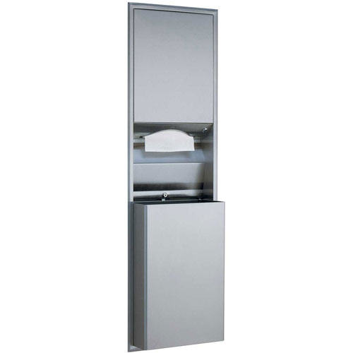Bradley 235 Towel Dispenser, W/Waste Rec