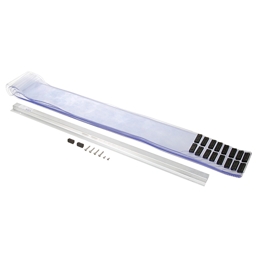 Kason KAS401SA6063884F Lightweight Aluminum Easimount Strip Curtain, 34" Opening