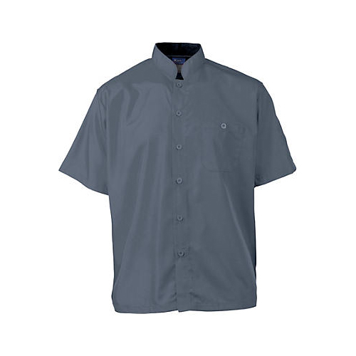 Allpoints 2126SLBKS KNG Sm Active Chef Shirt Mens Slate/Black SS