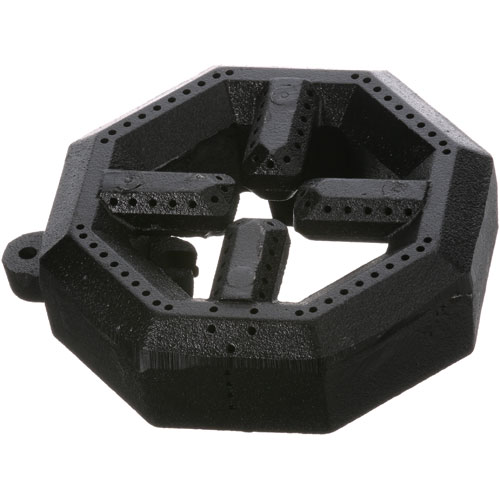 Dynamic Cooking Systems 12123 Cast Iron Top Burner 6-1/4" Including Moutin Ear, 6" DIA, 8 Sided, 4-1/8" Burn