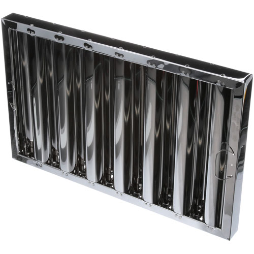 Component Hardware Group F50-1625 S/S Baffle Hood Filter, 16" x 25" x 2"