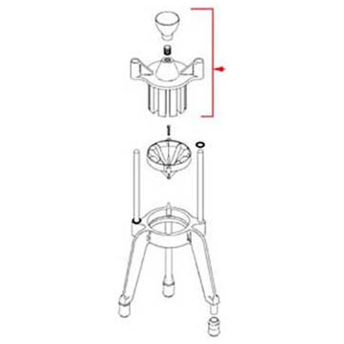 Vollrath VOL2322 Head W/Knob 6 Section