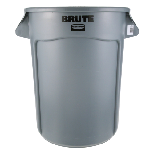 Rubbermaid 3200GY 32 Gal, Round Gray Trash Can