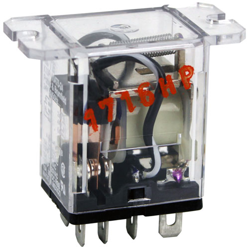 Dean 807-4114 Coil Relay W/ 3/16" Tab Terminals, 24VAC, 15AMP