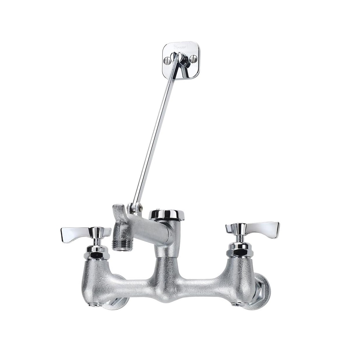 Krowne 16-127 Wall Mount Service Sink Faucet W/Cast Spout 8" Center Royal Series