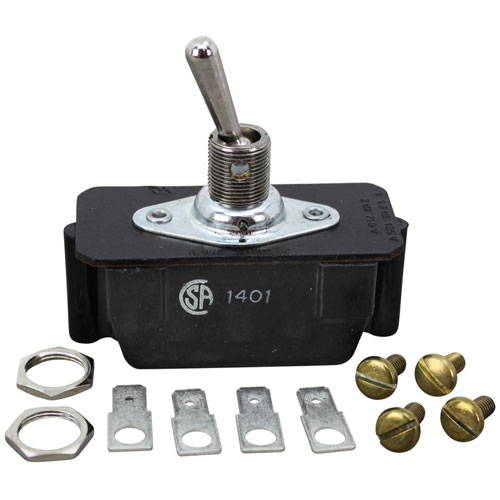 Roundup - AJ Antunes 401K115 Toggle Switch, DPST, 1/2", ON/OFF, 20A/250V