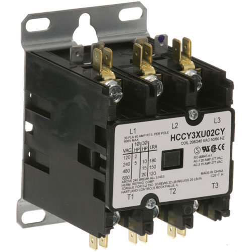 Hobart 00-087713-017-1 Contactor 3Pole 30/40A 208/240V