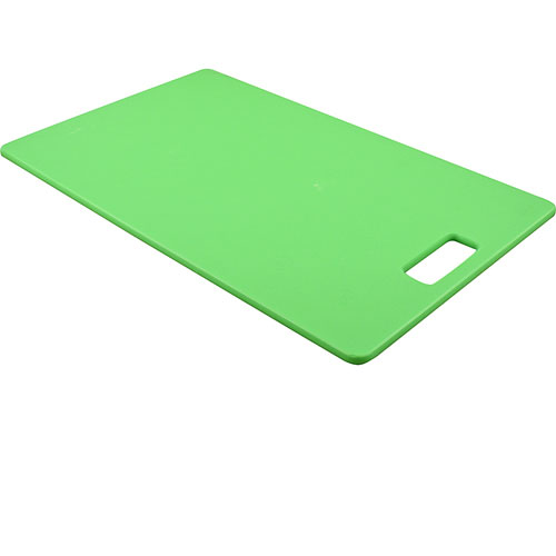 San Jamar CB1625512GNH Cutting Board W/Handle 16" X 25.5" X 1/2" Green